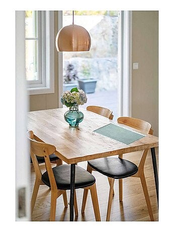 Set de table Maha en coton - Longueur 45 cm x Largeur 30 cm - Céladon