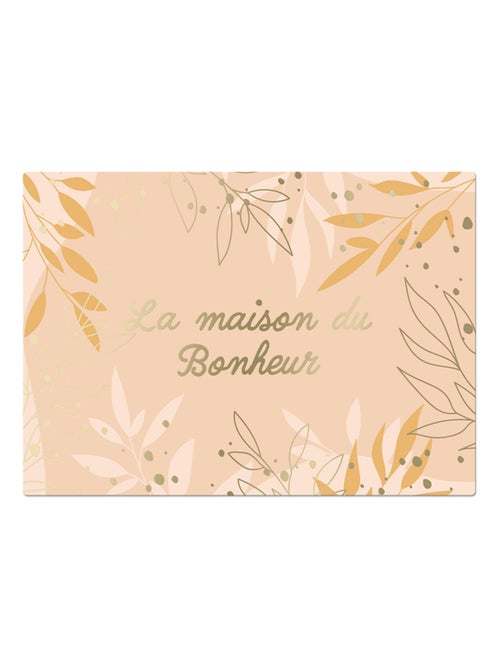 Set de table maison du bonheur rose - Kiabi