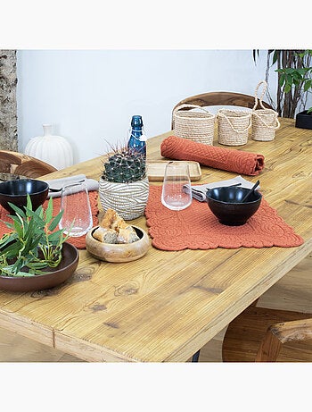 Set de table morphée coton matelassé