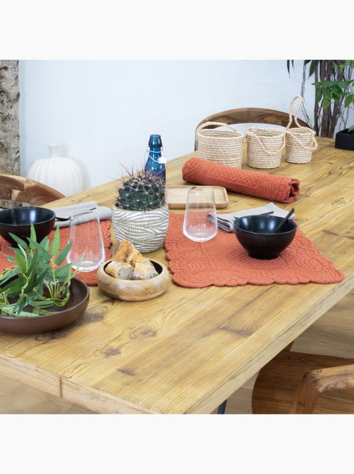 Set de table morphée coton matelassé - Kiabi