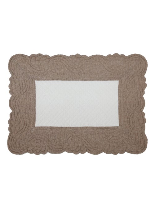 Set de table morphée coton matelassé - Kiabi