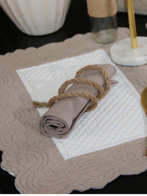 Set de table morphée coton matelassé - Kiabi