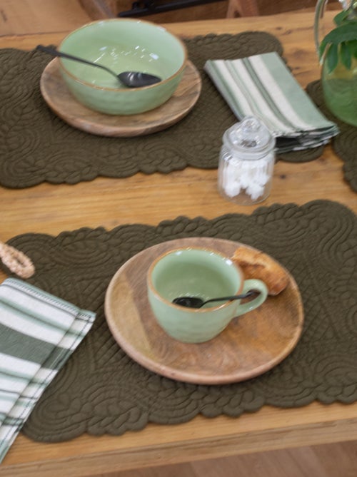 Set de table morphée coton matelassé - Kiabi