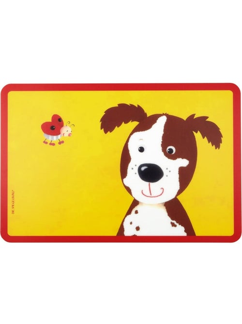 Set de table motif Chien - Jaune - Kiabi
