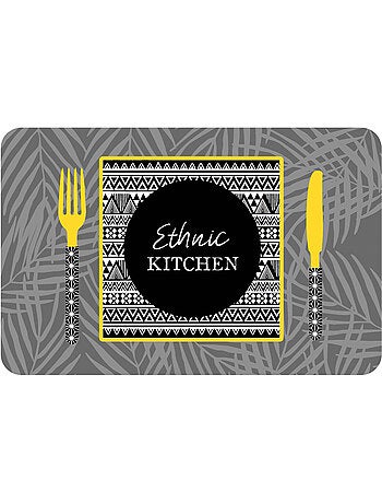 Set de table opaque ethnic kitchen