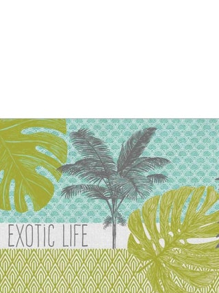 Set de table opaque Exotic palm