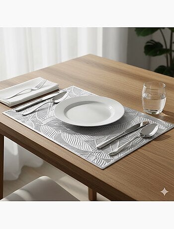 Set de table Orphee de fête Argent