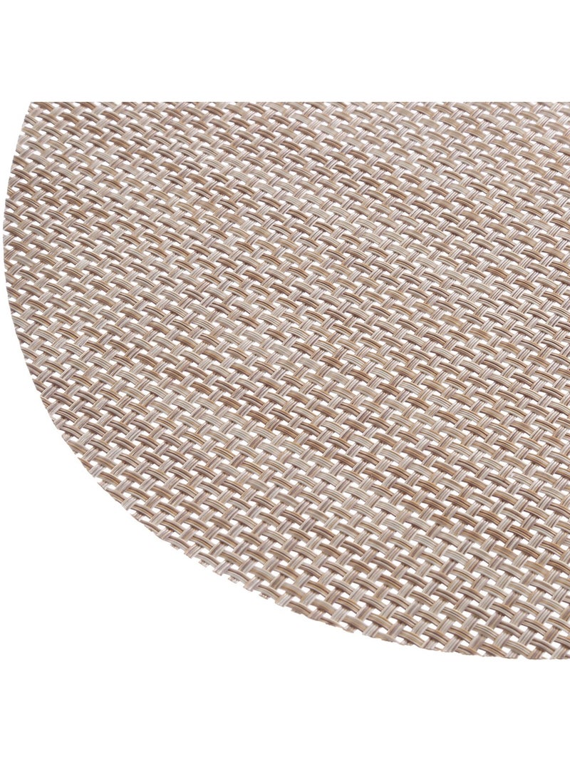 Set de table ovale uni  Élégance Beige grès - Kiabi