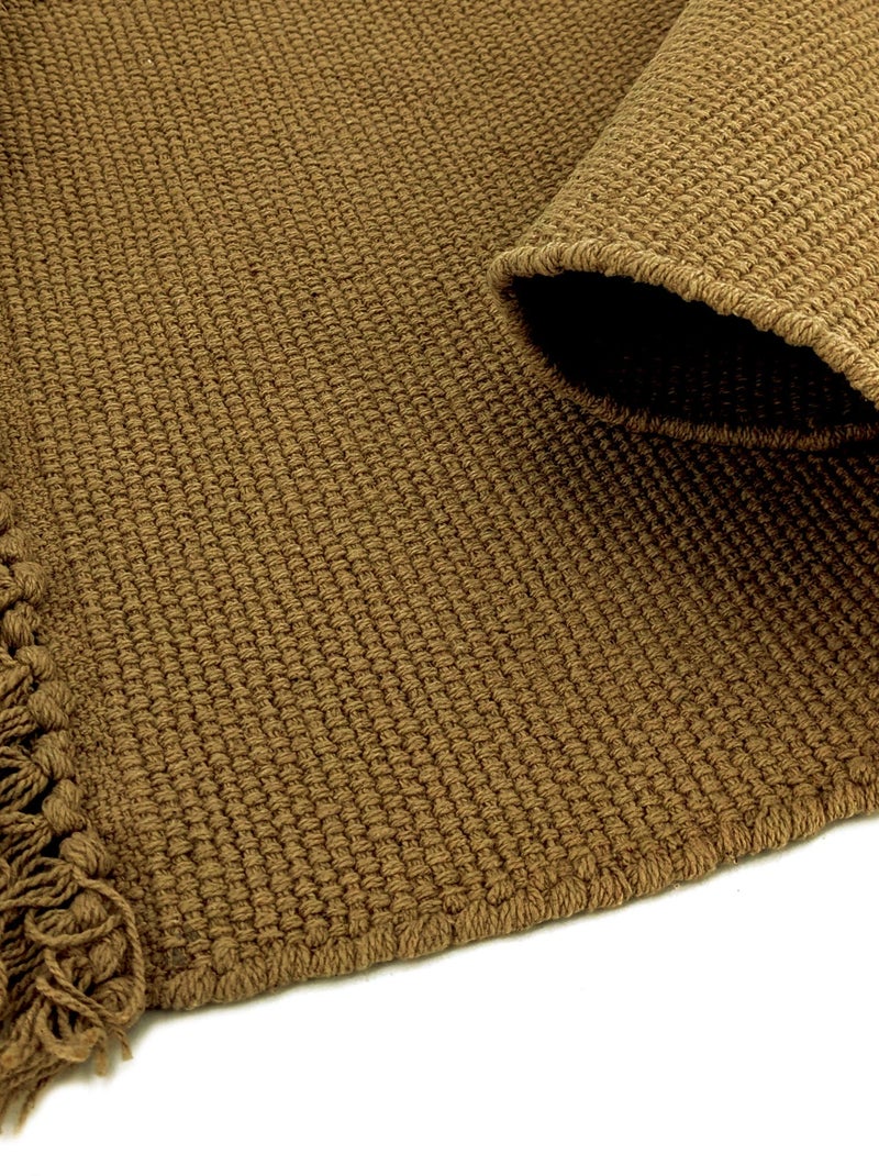 Set de table PAPEETE avec franges Marron foncé - Kiabi