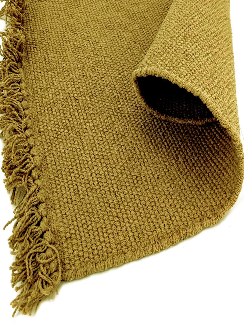 Set de table PAPEETE avec franges Vert tilleul - Kiabi