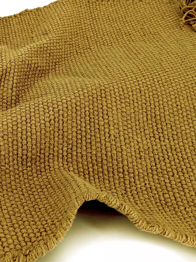 Set de table PAPEETE avec franges Vert tilleul - Kiabi