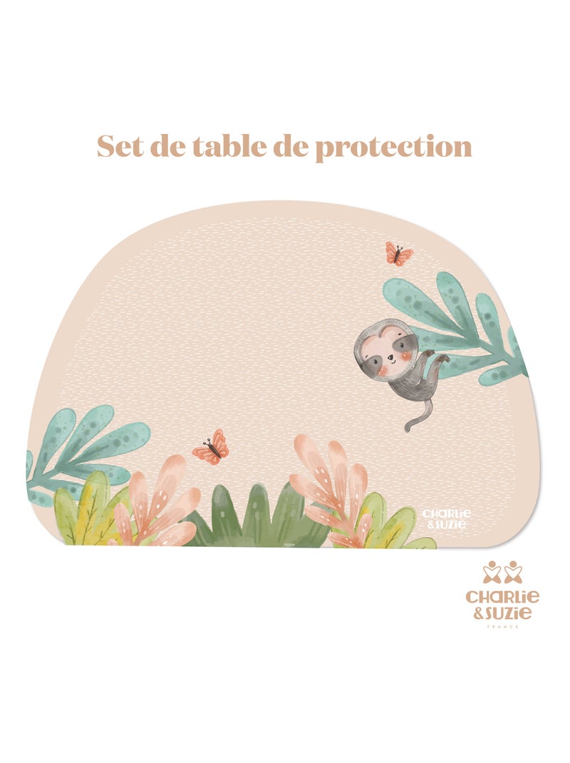 Set de table Paresseux Multicolore - Kiabi