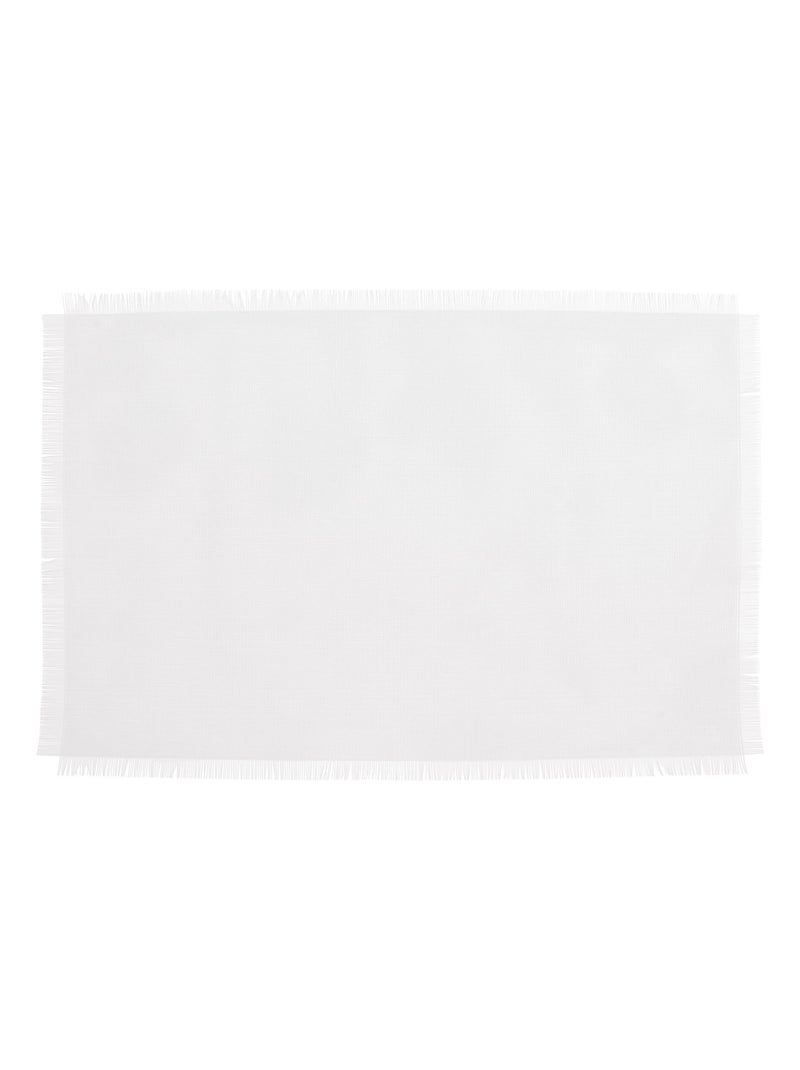 Set de table PASTEL Franges Blanc - Kiabi