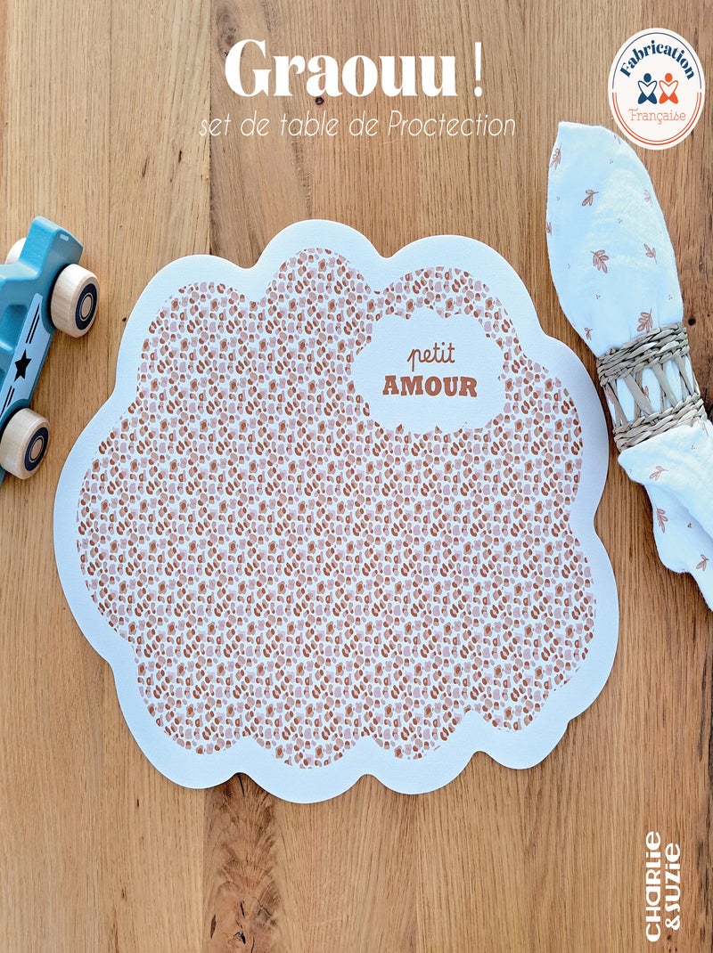 Set de table Petit Amour Multicolore - Kiabi