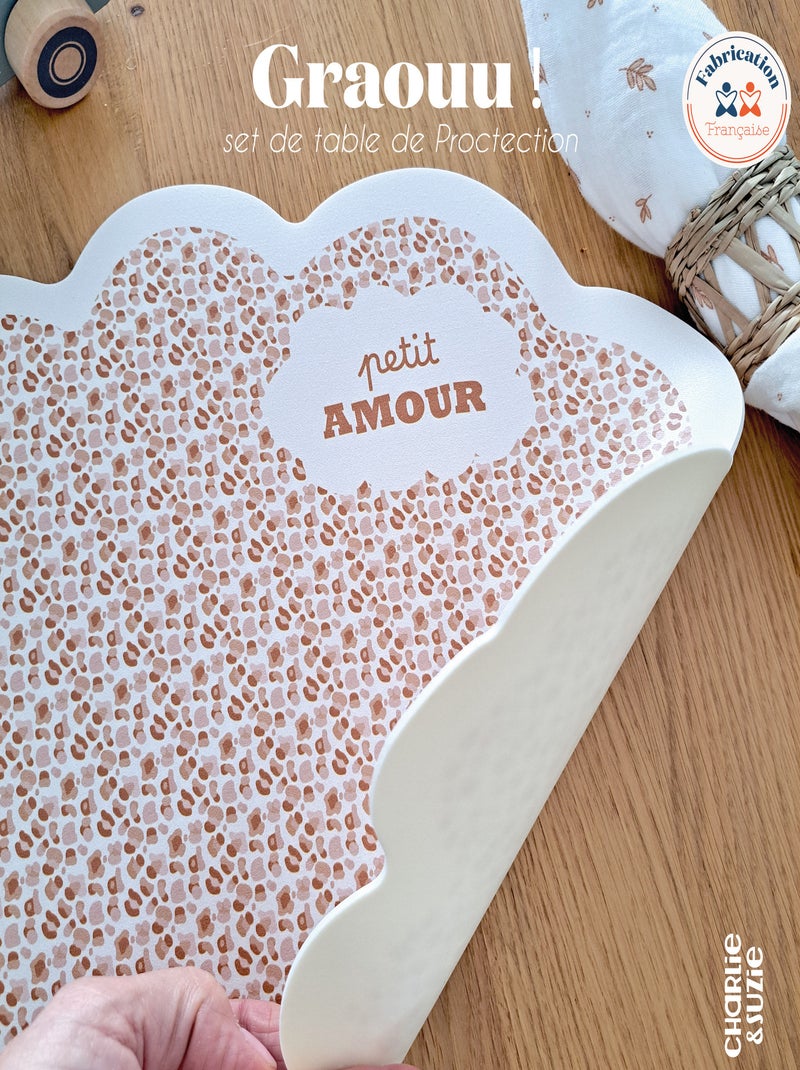 Set de table Petit Amour Multicolore - Kiabi