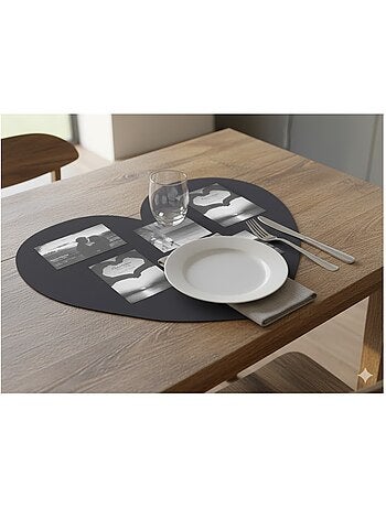 Set de table photos Coeur