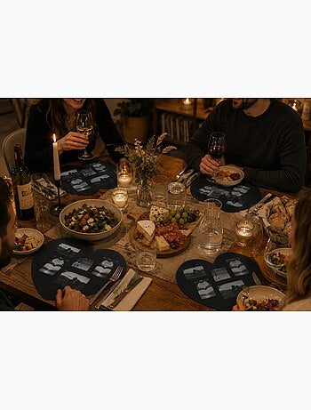 Set de table photos Coeur