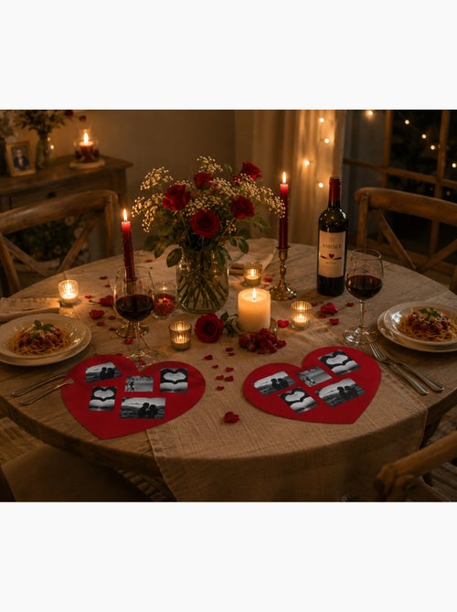 Set de table photos Coeur - Kiabi
