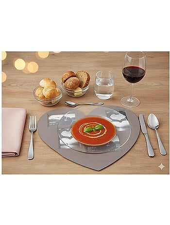 Set de table photos Coeur