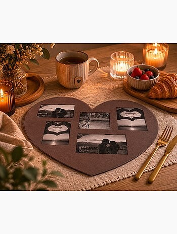 Set de table photos Coeur