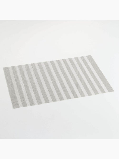 Set de table PVC ajouré Garden Gris 30 x 45 cm - Kiabi