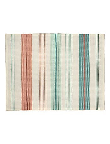 Set de table rayé plastique