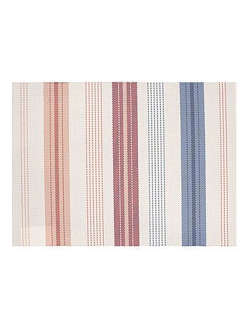 Set de table rayé plastique