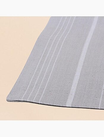 Set de table rayé taupe 33x48cm