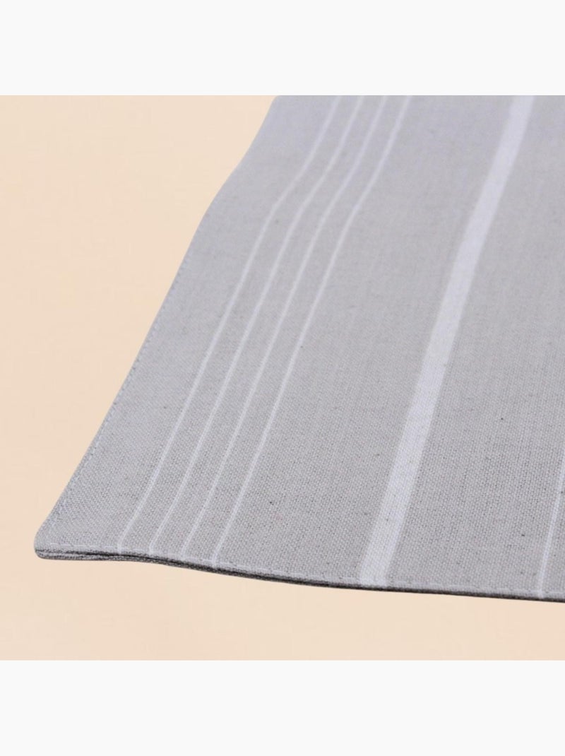 Set de table rayé taupe 33x48cm Taupe - Kiabi
