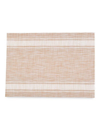 Set de table rectangle tissé rayé