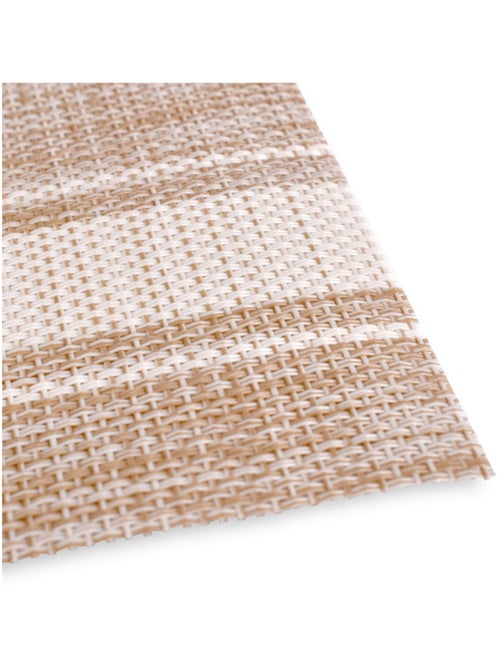 Set de table rectangle tissé rayé - Kiabi