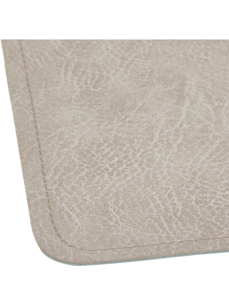 Set de table rectangulaire avec porte-couverts intégré Beige - Kiabi