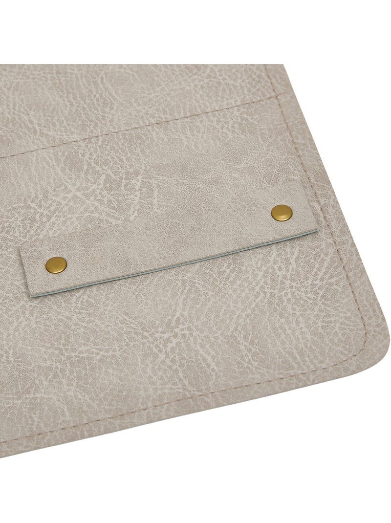 Set de table rectangulaire avec porte-couverts intégré Beige - Kiabi