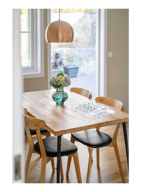 Set de table rectangulaire Carreaux de ciment - 45 x 30 cm - Gris - Kiabi