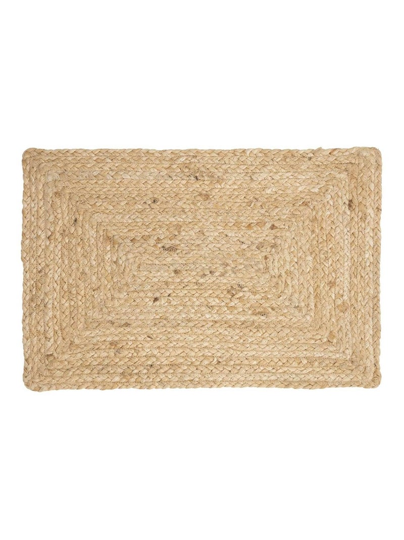 Set de table rectangulaire en jute - 45 x 30 cm - Beige Beige - Kiabi