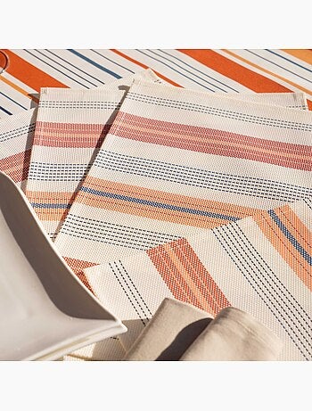 Set de table rectangulaire enduite