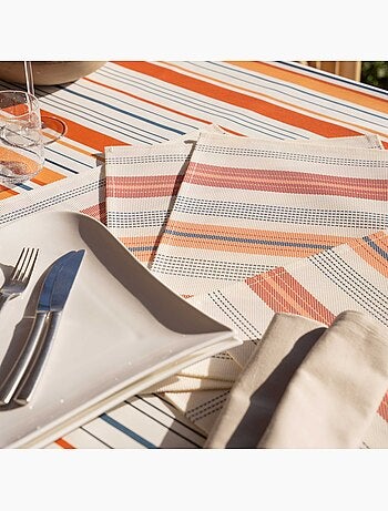 Set de table rectangulaire enduite