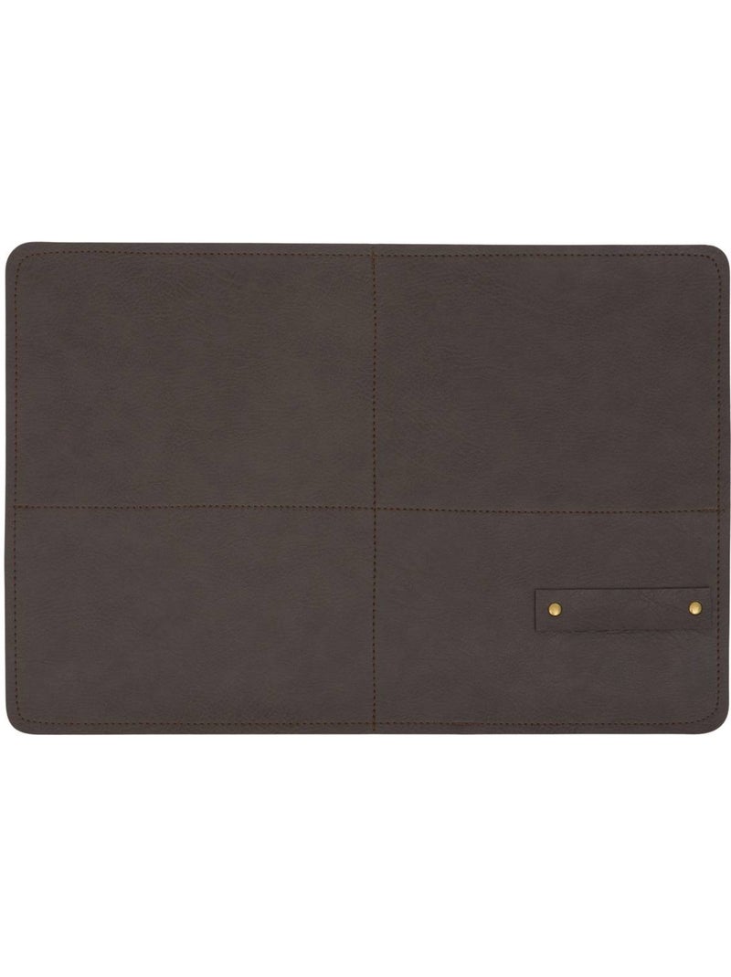Set de table rectangulaire glenn Marron chocolat - Kiabi