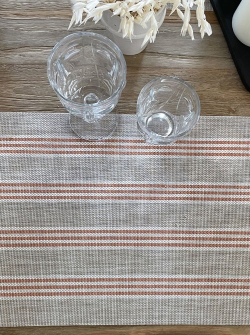Set de table rectangulaire rayé - Kiabi