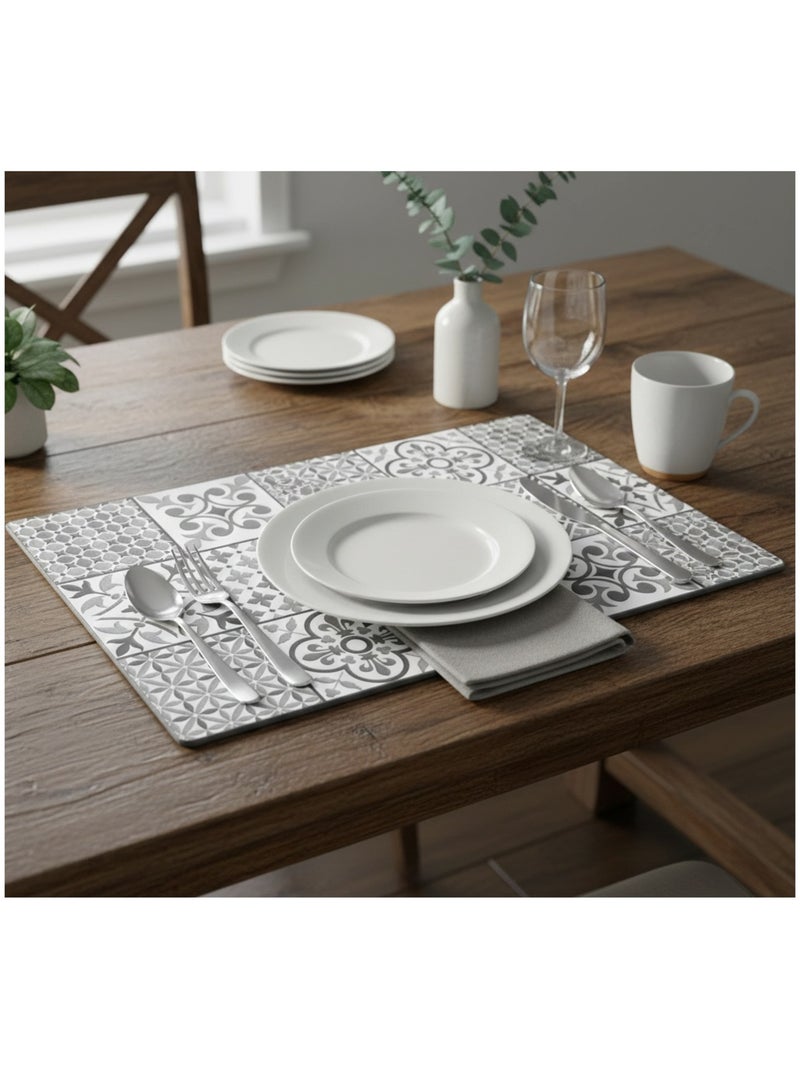 Set de table rivoli Gris clair - Kiabi