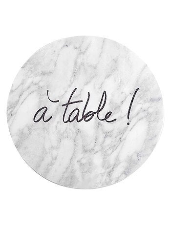 Set de table rond 36 cm Mont marbre - Kiabi