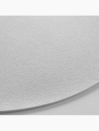 Set de table rond 38 cm Graniti argent