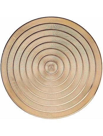 Set de table rond ajouré or