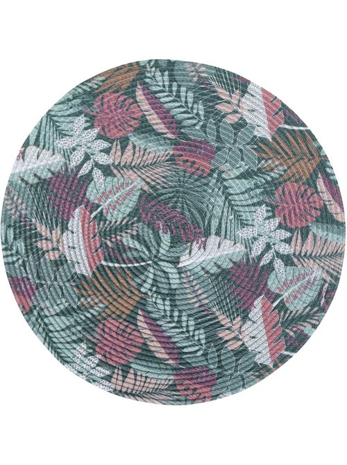 Set de table rond ambiance tropicale - Kiabi