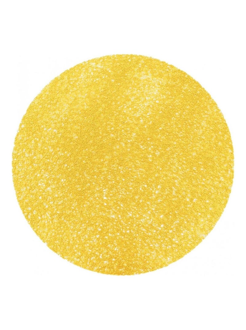 Set de table rond Collection Uni Tortillas Jaune - Kiabi