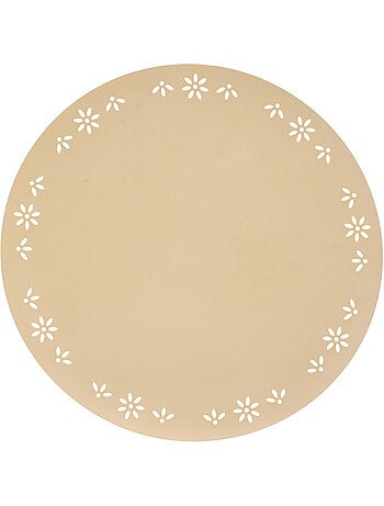 Set de table rond décoratif avec motif floral