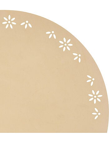 Set de table rond décoratif avec motif floral