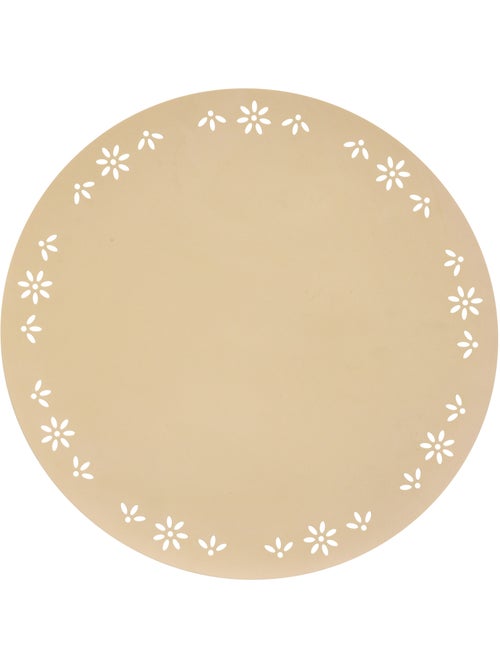 Set de table rond décoratif avec motif floral - Kiabi