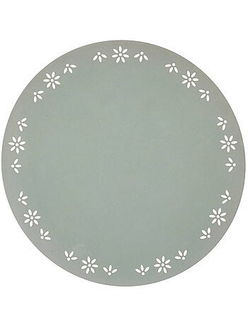 Set de table rond décoratif avec motif floral