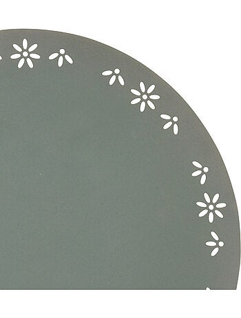 Set de table rond décoratif avec motif floral
